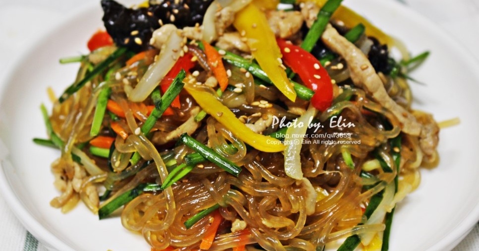 Japchae (Korean Glass Noodle Stir-fry)