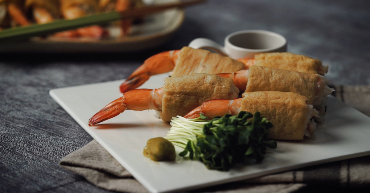 Whole-Shrimp Yubu Rice Rolls